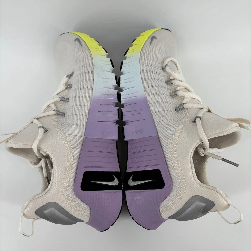 Nike Free Metcon 6 Women 10.5 Sail Purple Gradient Training Shoe HJ6214-001 NWOT